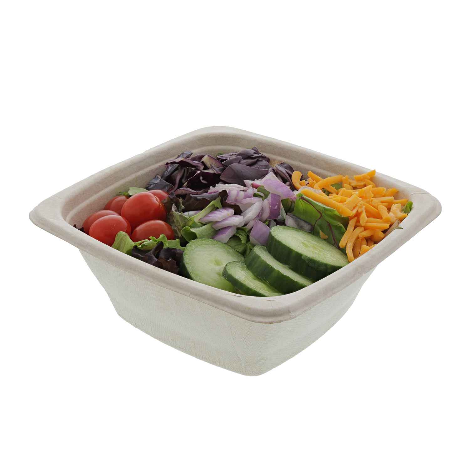 Medium 3 Section Molded Fiber Deep Hinged Lid Containers PLA Lined –  PrimeWare by AmerCareRoyal